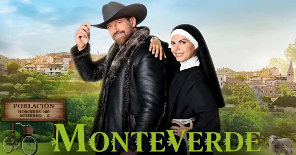 Póster oficial de Monteverde, nueva telenovela de Las Estrellas para ver online gratis, con África Zavala y Gabriel Soto, estreno 2025.