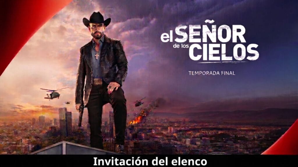 Invitación del elenco de El Señor de los Cielos Temporada 10 con Rafael Amaya y los protagonistas